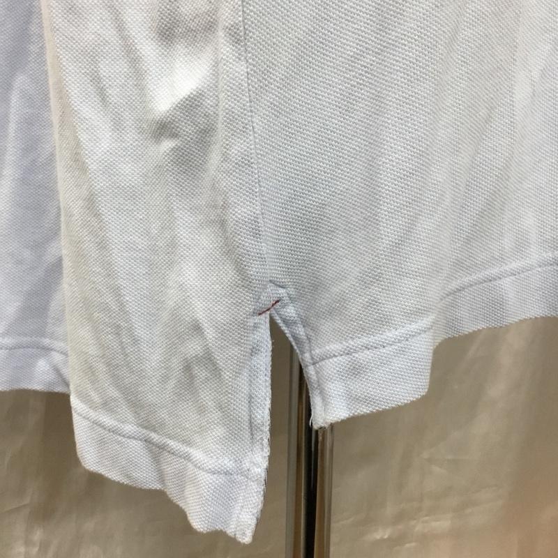 トミーヒルフィガー TOMMY HILFIGER ポロシャツ 半袖 半袖ポロシャツ カラーシャツ 半袖カットソー XL ロゴ、文字 水色 / ライトブルー /  メンズ USED 古着 中古 10115824