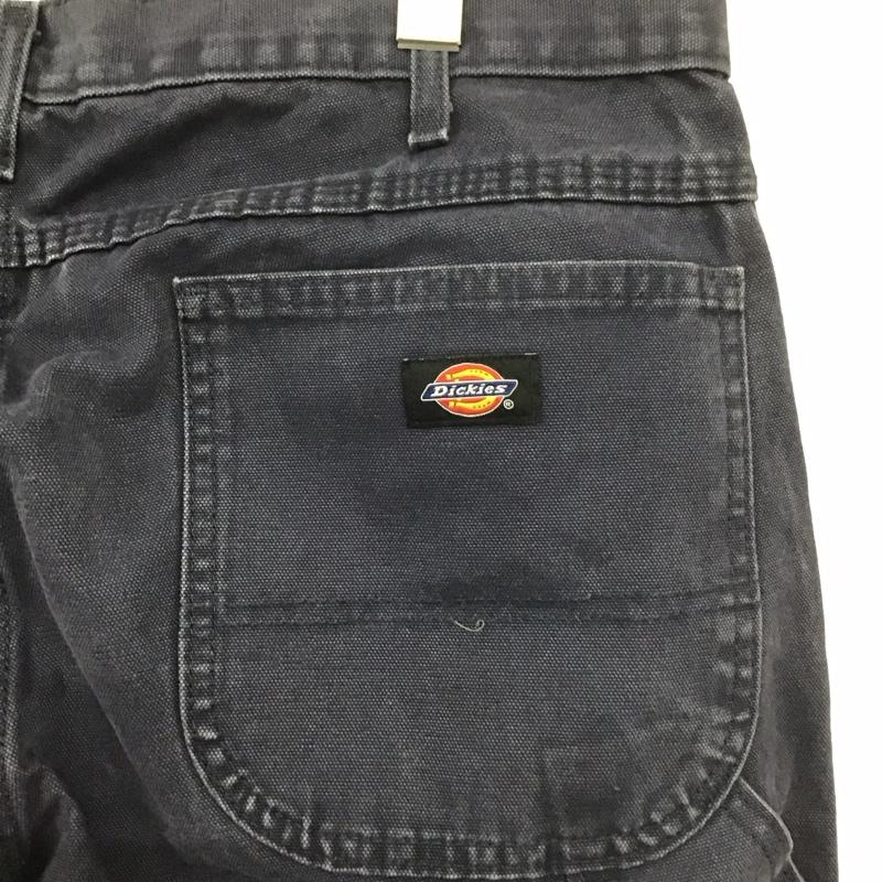 ディッキーズ Dickies パンツ ワークパンツ、ペインターパンツ ワークパンツ ワイドパンツ カジュアルパンツ 36インチ ロゴ、文字 紺 / ネイビー /  メンズ USED 古着 中古 10138943