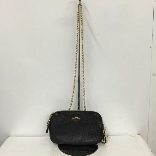 コーチ COACH ショルダーバッグ ショルダーバッグ F72490 チェーン ミニショルダー ロゴ、文字 黒 / ブラック / X 金 / ゴールド /  レディース USED 古着 中古 10124185