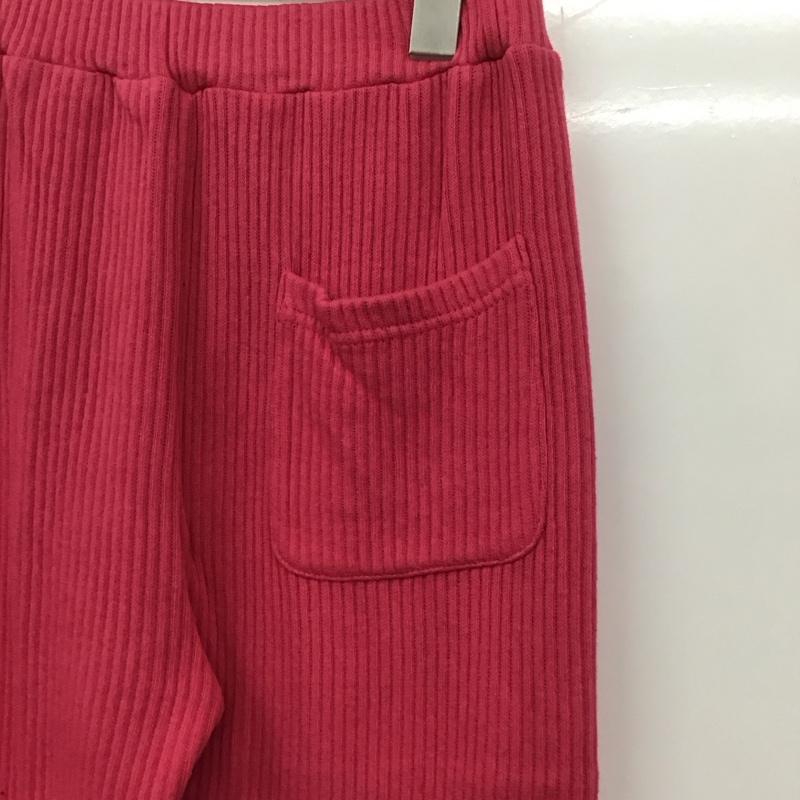 フリークスストア FREAK S STORE ボトムス ボトムス リブニットパンツ FREE 無地 桃 / ピンク /  レディース USED 古着 中古 10131705