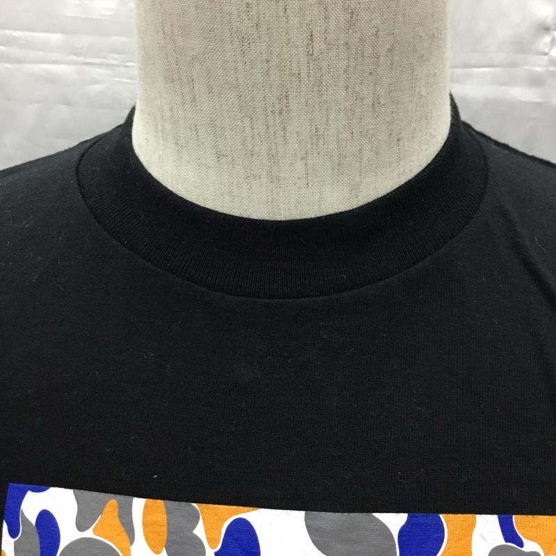 ベイプ BAPE Tシャツ 半袖 半袖カットソー プリントTシャツ クルーネックカットソー L プリント 黒 / ブラック /  メンズ USED 古着 中古 10121699