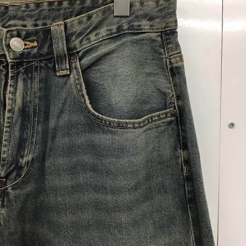 ザラ ZARA パンツ デニム、ジーンズ デニムパンツ ワイドパンツ カジュアルパンツ 42 無地 インディゴ / インディゴ /  メンズ USED 古着 中古 10143444