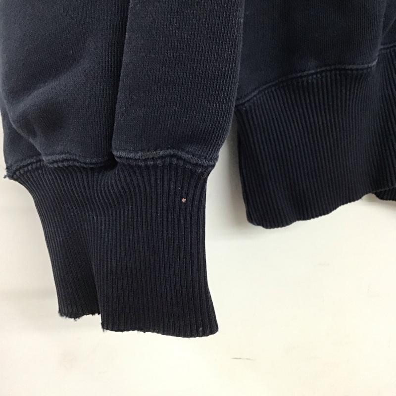 チャンピオン Champion トレーナー 長袖 長袖トレーナー スウェット クルーネック プルオーバー M ロゴ、文字 紺 / ネイビー /  レディース USED 古着 中古 10144270