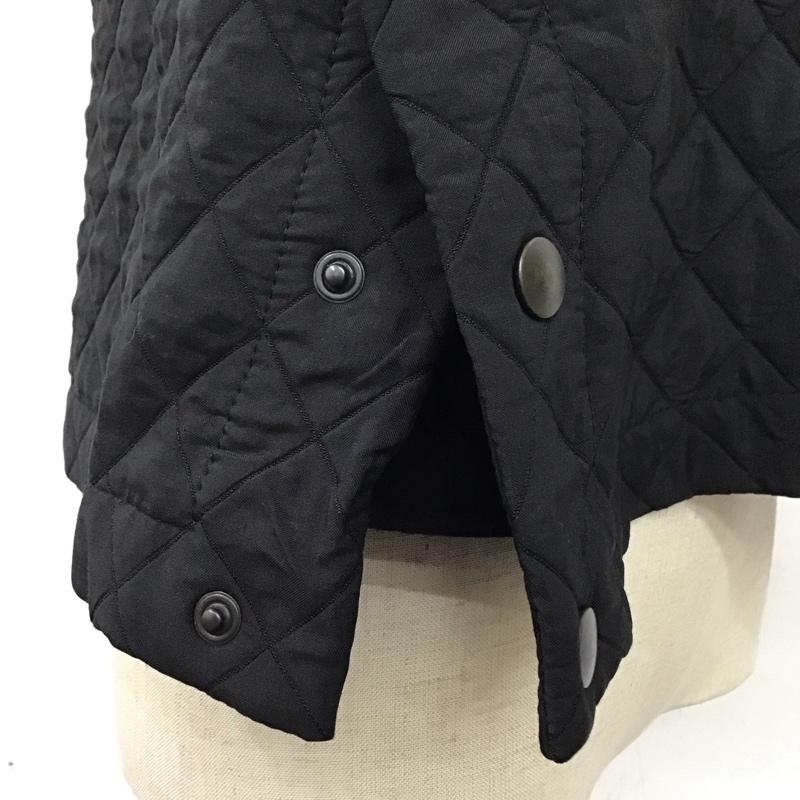 ザラ ZARA ベスト ベスト キルティングベスト ノースリーブカットソー 前ボタン S 無地 黒 / ブラック /  レディース USED 古着 中古 10115742