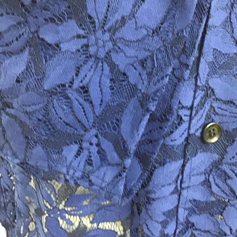 ニードルス Needles シャツ、ブラウス 半袖 半袖シャツ 総柄シャツ シースルーシャツ L 総柄 青 / ブルー /  メンズ USED 古着 中古 10125512