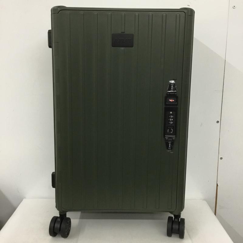 アンドフラット &.FLAT スーツケース、トランク スーツケース、トランク FL14-4-00002 折りたたみ ハードキャリーバッグ キャリーケース 箱有 ロゴ、文字 カーキ / カーキ /  メンズ USED 古着 中古 10137509