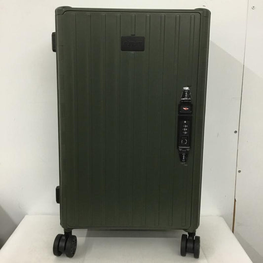 アンドフラット &.FLAT スーツケース、トランク スーツケース、トランク FL14-4-00002 折りたたみ ハードキャリーバッグ キャリーケース 箱有 ロゴ、文字 カーキ / カーキ /  メンズ USED 古着 中古 10137509
