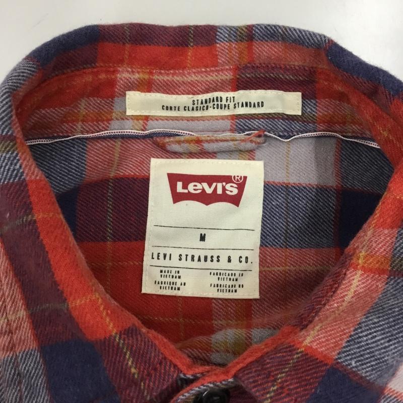 リーバイス Levi s シャツ、ブラウス 長袖 スタンダードフィット ワークシャツ M チェック マルチカラー / マルチカラー /  メンズ USED 古着 中古 10118933