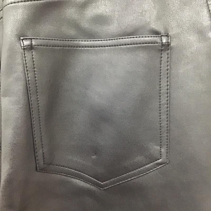 ザラ ZARA ボトムス ボトムス 8574 227 800 フェイクレザーパンツ 38 無地 黒 / ブラック /  レディース USED 古着 中古 10120867