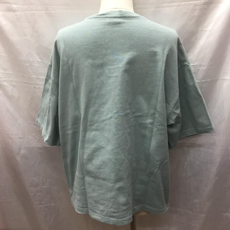 フリークスストア FREAK S STORE カットソー 半袖 半袖カットソー プリントTシャツ ヘンリーネックカットソー L 無地 緑 / グリーン /  メンズ USED 古着 中古 10116865