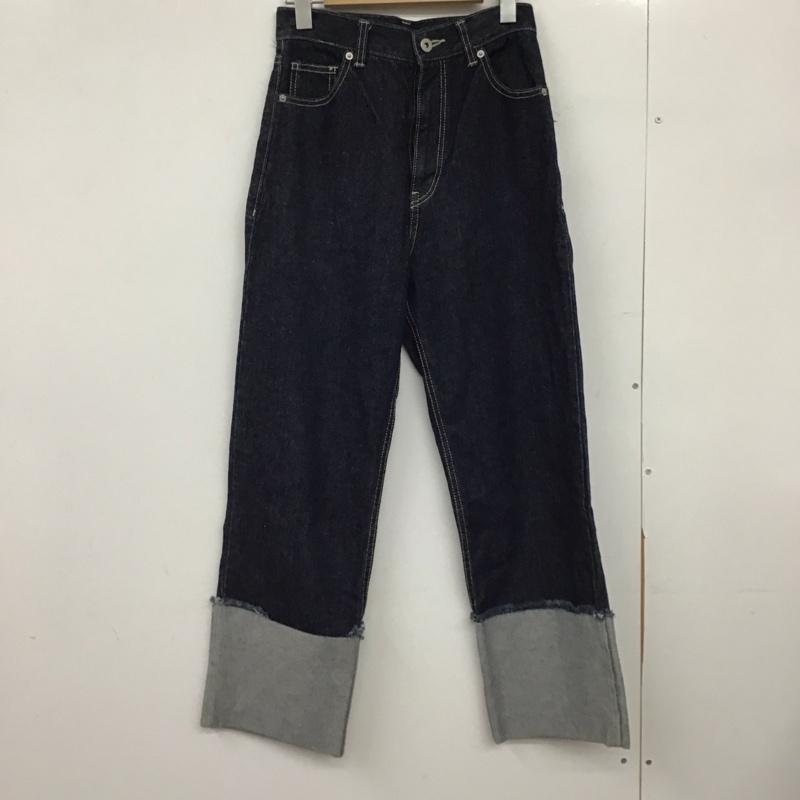 コロニー トゥーワンスリーナイン COLONY 2139 パンツ デニム、ジーンズ デニムパンツ ワイドパンツ カジュアルパンツ ストレッチパンツ M 無地 インディゴ / インディゴ /  レディース USED 古着 中古 10149356