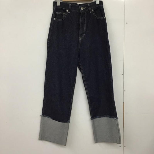 コロニー トゥーワンスリーナイン COLONY 2139 パンツ デニム、ジーンズ デニムパンツ ワイドパンツ カジュアルパンツ ストレッチパンツ M 無地 インディゴ / インディゴ /  レディース USED 古着 中古 10149356