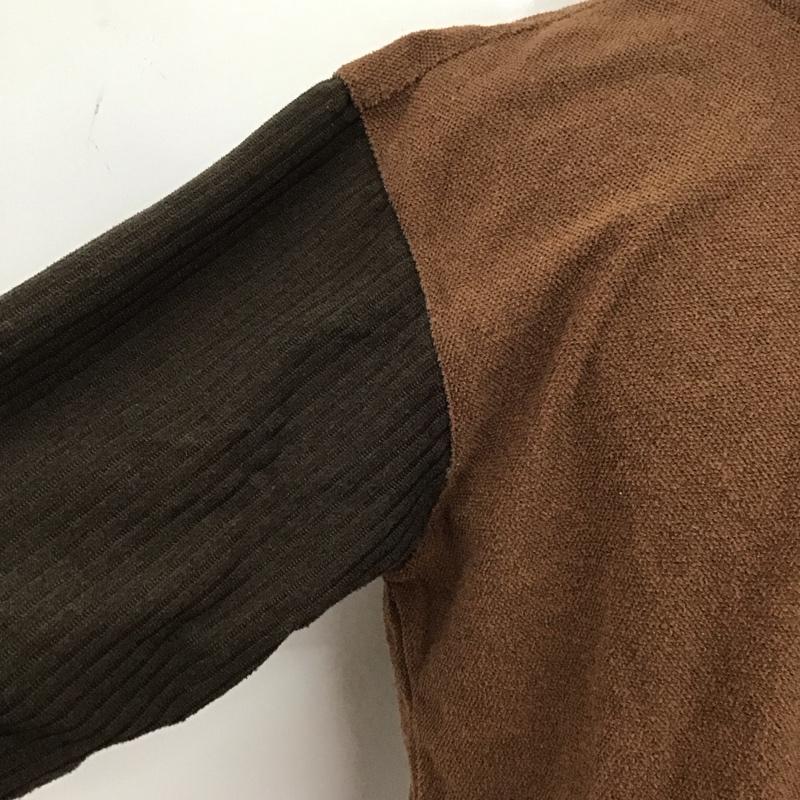 エムシーエム MCM カットソー 長袖 長袖カットソー ジップアップネックカットソー ロングスリーブカットソー ロゴ、文字 茶 / ブラウン /  メンズ USED 古着 中古 10124716