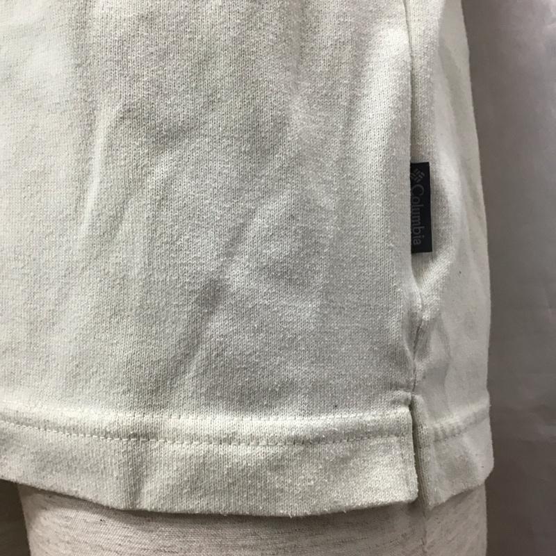 コロンビア Columbia Tシャツ 半袖 218 PM1504 80th ANIVERSARY 80周年 L ロゴ、文字 アイボリー / アイボリー /  メンズ USED 古着 中古 10121186