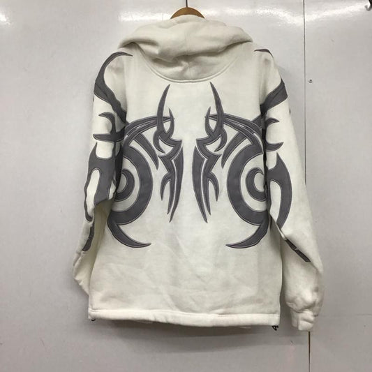 ガルフィー GALFY パーカー 長袖 無地 白 / ホワイト /  メンズ USED 古着 中古 10145771