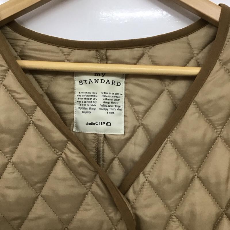 スタディオクリップ studio CLIP ジャケット、上着 ジャケット、ブレザー XL 無地 ベージュ / ベージュ /  レディース USED 古着 中古 10140223