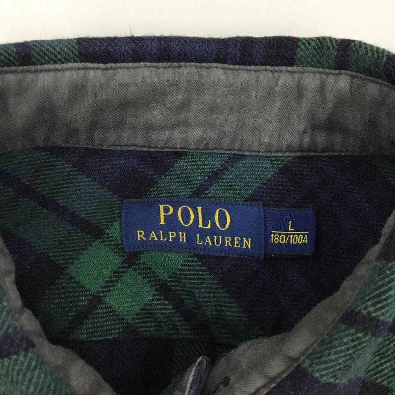 ポロラルフローレン POLO RALPH LAUREN シャツ、ブラウス 長袖 長袖シャツ カラーシャツ ポケットシャツ 長袖カットソー チェックシャツ L チェック マルチカラー / マルチカラー /  メンズ USED 古着 中古 10121683