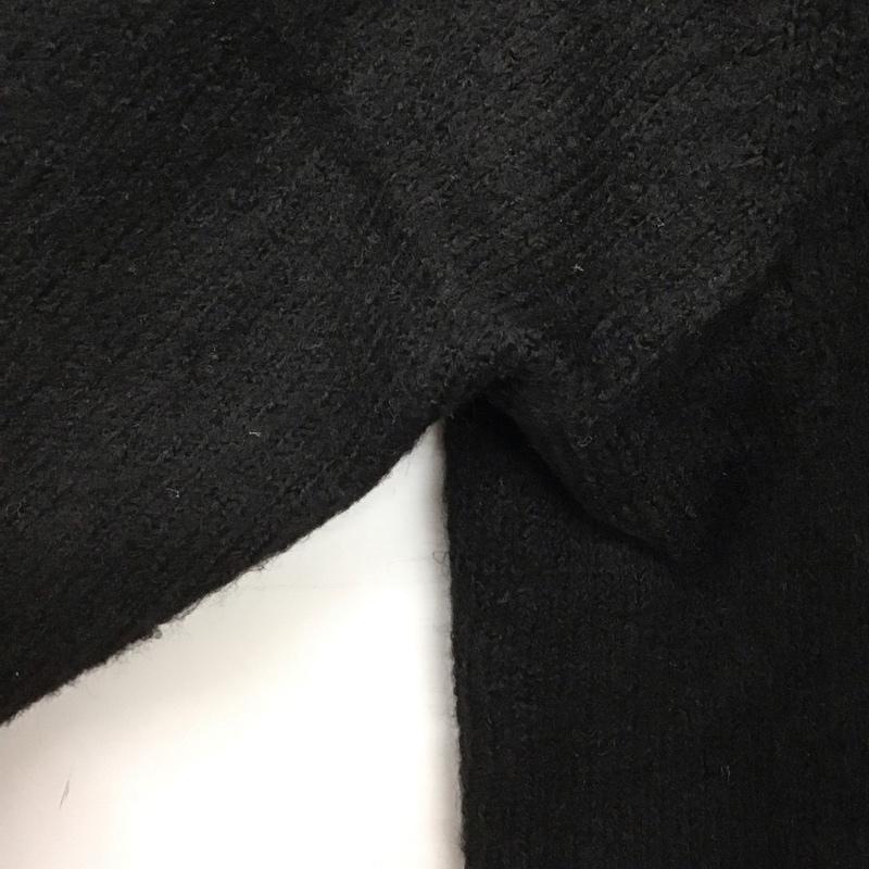 シンプリシテェ Simplicite ニット、セーター 長袖 長袖ニットカットソー クルーネック セーター FREE ロゴ、文字 黒 / ブラック /  レディース USED 古着 中古 10147644