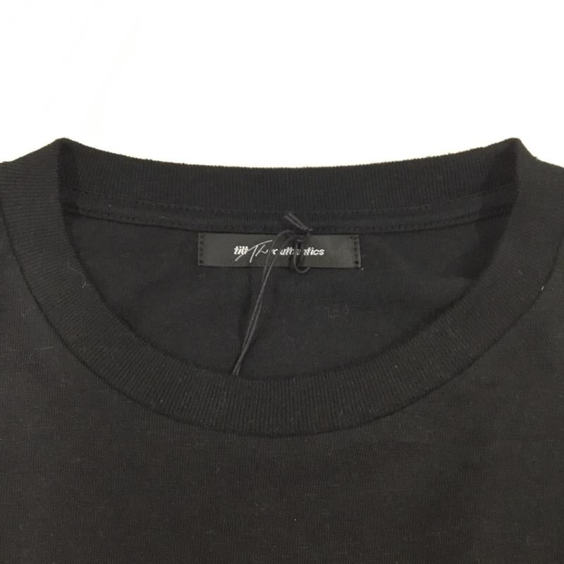 チルトザオーセンティックス tilt The authentics Tシャツ 半袖 半袖カットソー プリントTシャツ クルーネックカットソー 2 無地 黒 / ブラック /  メンズ USED 古着 中古 10112331
