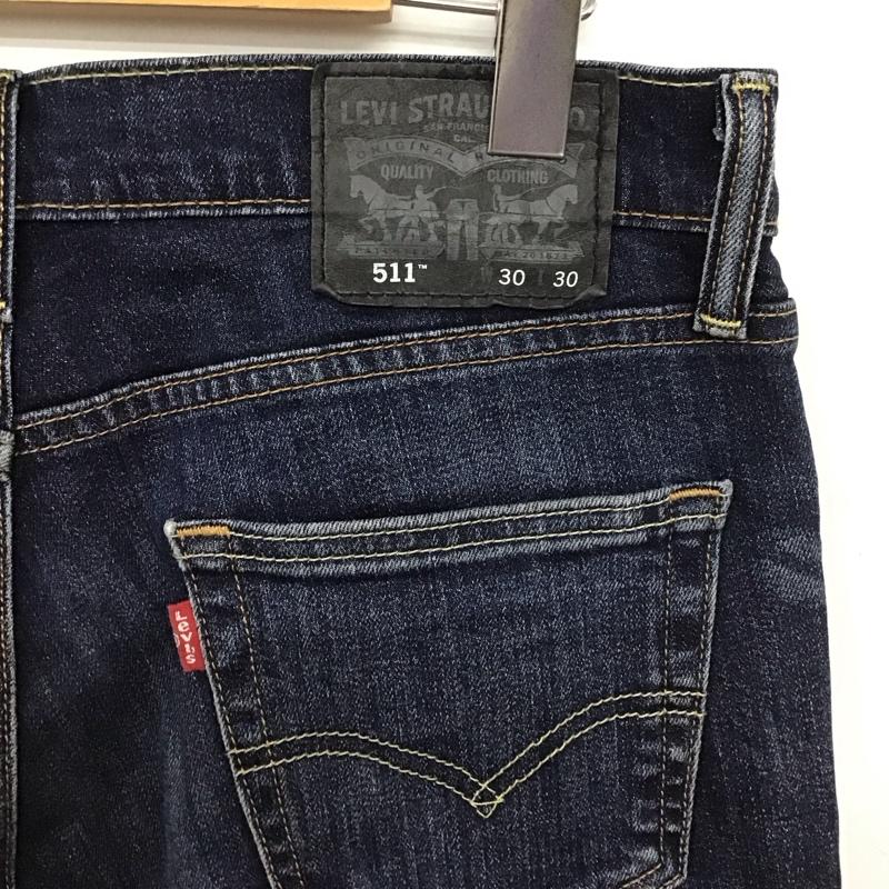 リーバイストラウスアンドコー Levi Strauss & co. パンツ デニム、ジーンズ デニムパンツ スリムパンツ カジュアルパンツ 30インチ 無地 インディゴ / インディゴ /  メンズ USED 古着 中古 10147508