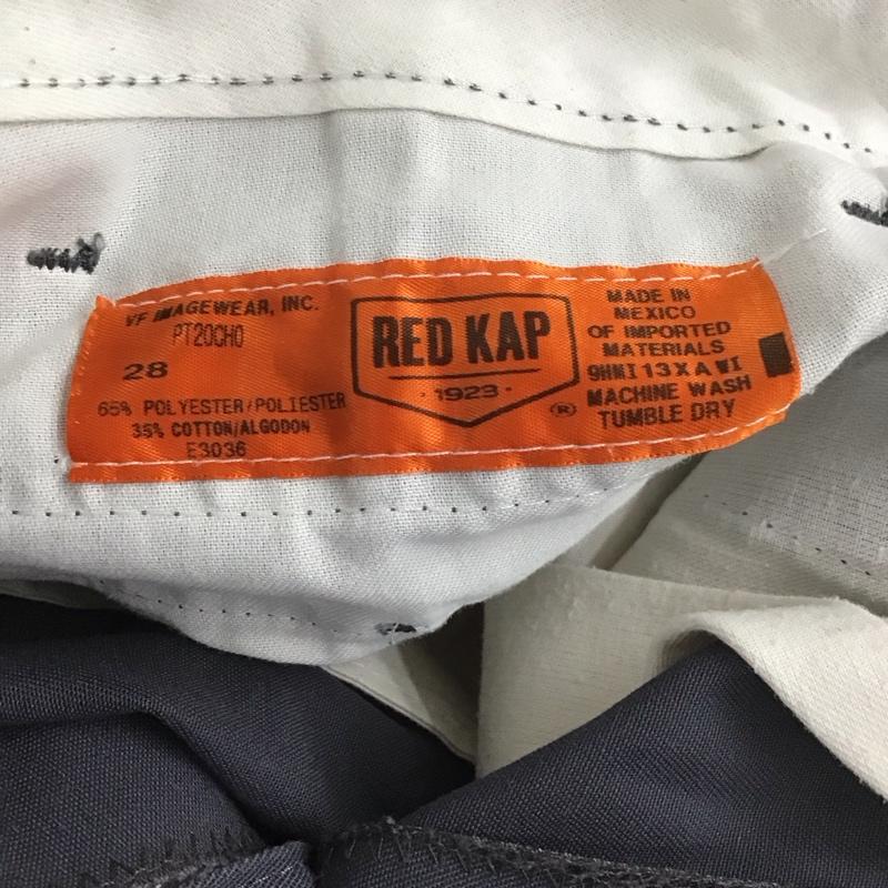 レッドキャップ RED KAP パンツ ワークパンツ、ペインターパンツ ワークパンツ ワイドパンツ カジュアルパンツ チノパン 28インチ 無地 灰 / グレー /  メンズ USED 古着 中古 10139033