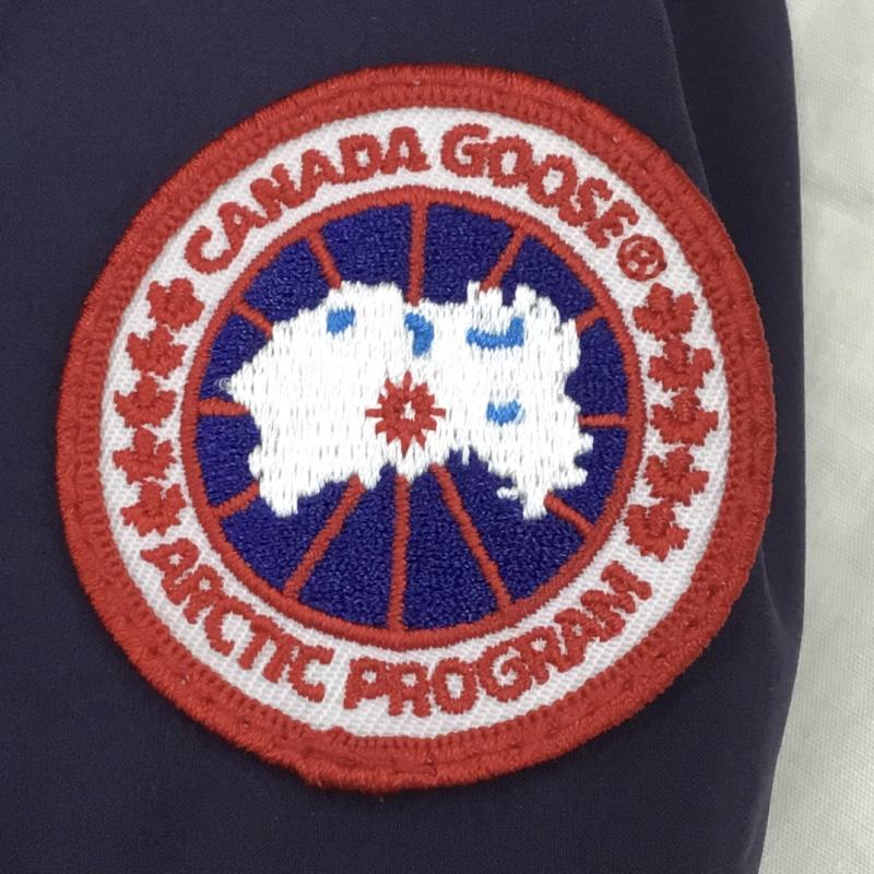 カナダグース CANADA GOOSE ジャケット、上着 ダウンジャケット BRETON COAT　2215M　カナダグース M ロゴ、文字 X ワンポイント 紺 / ネイビー /  メンズ USED 古着 中古 10116036