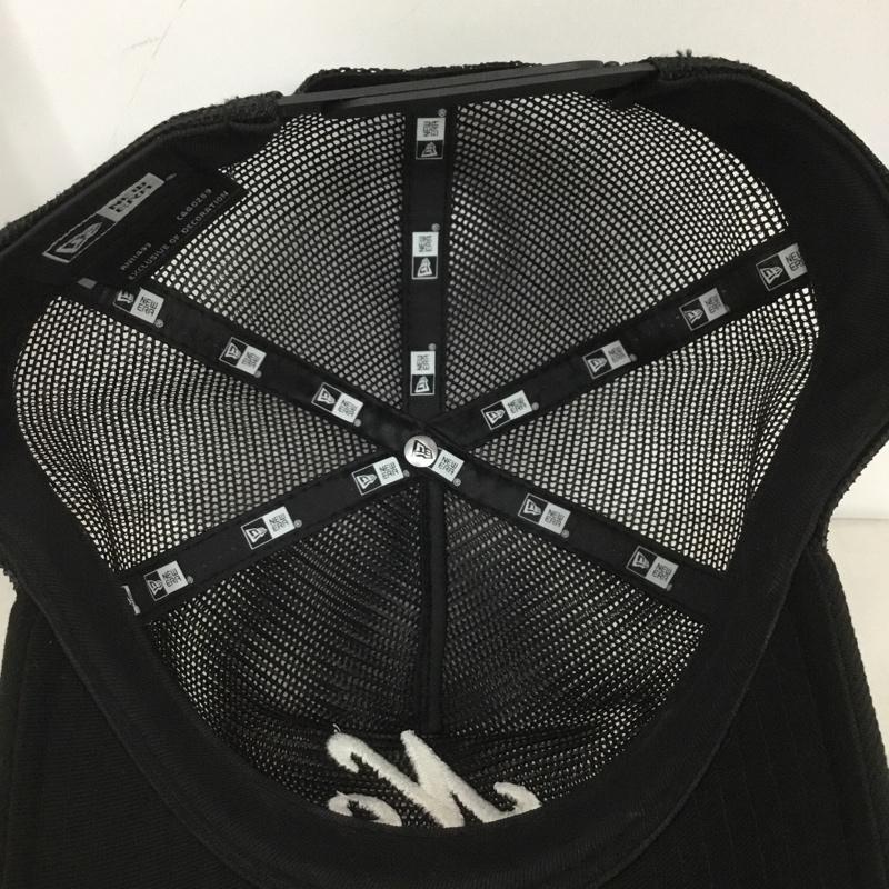 ニューエラ NEW ERA 帽子 キャップ メッシュキャップ クラシックロゴ ロゴ、文字 黒 / ブラック /  メンズ USED 古着 中古 10144299