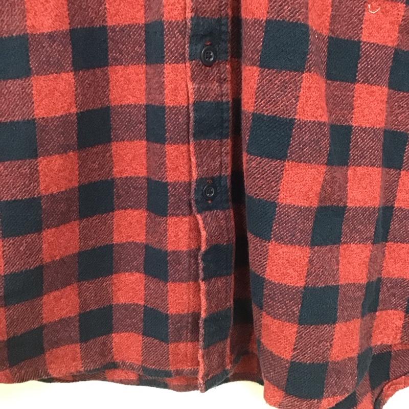オベイ OBEY シャツ、ブラウス 長袖 長袖シャツ チェックシャツ カラーシャツ M チェック 赤 / レッド / X 紺 / ネイビー /  メンズ USED 古着 中古 10144767