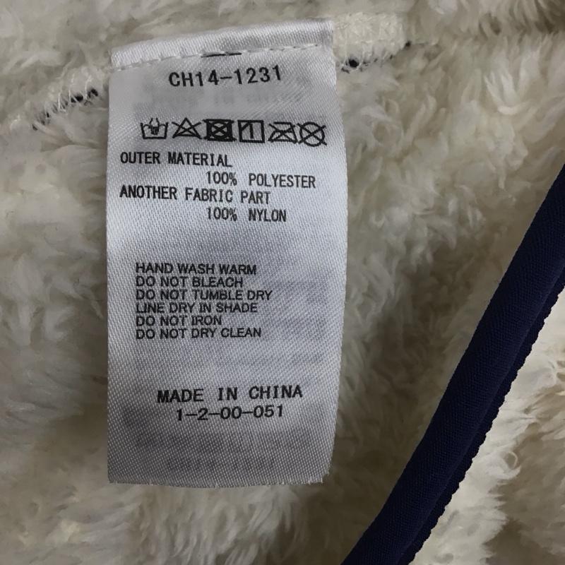チャムス CHUMS トレーナー 長袖 CH14-1231 エルモフリースクルートップ Elmo Fleece Crew Top L 無地 白 / ホワイト / X 紺 / ネイビー /  レディース USED 古着 中古 10132215