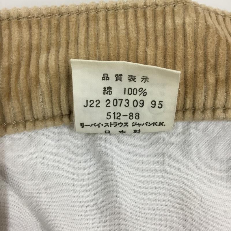 リーバイストラウスアンドコー Levi Strauss & co. パンツ デニム、ジーンズ コーデュロイパンツ ワイドパンツ ストレートパンツ 90s 日本製 太畝 33インチ 無地 ベージュ / ベージュ /  メンズ USED 古着 中古 10116230