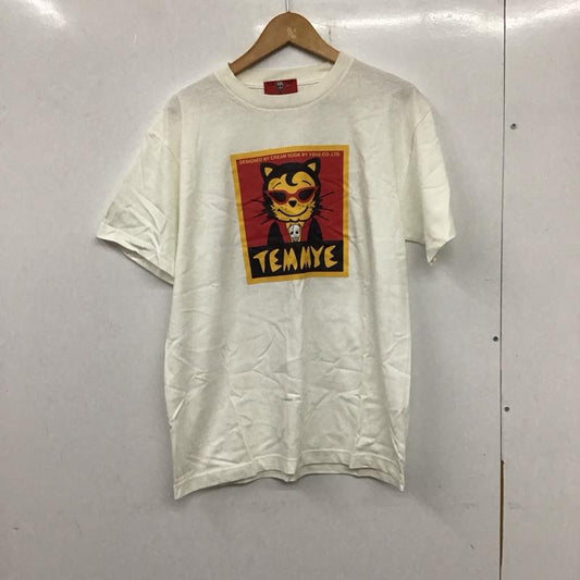 クリームソーダ CREAMSODA Tシャツ 半袖 半袖カットソー プリントTシャツ クルーネックカットソー M プリント 白 / ホワイト /  メンズ USED 古着 中古 10133356
