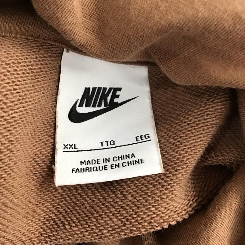 ナイキ NIKE パーカー 長袖 DQ5296-256 NSWFTSLFDプルオーバーL/Sフーディ 長袖パーカー XXL ロゴ、文字 茶 / ブラウン /  メンズ USED 古着 中古 10117263