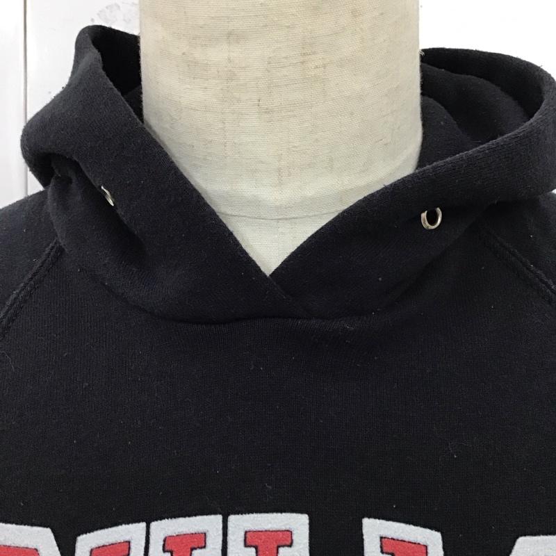 エヌビーエー NBA パーカー 長袖 CHICAGO BULLS フーディー プルオーバー 裏起毛 M ロゴ、文字 黒 / ブラック /  メンズ USED 古着 中古 10121335