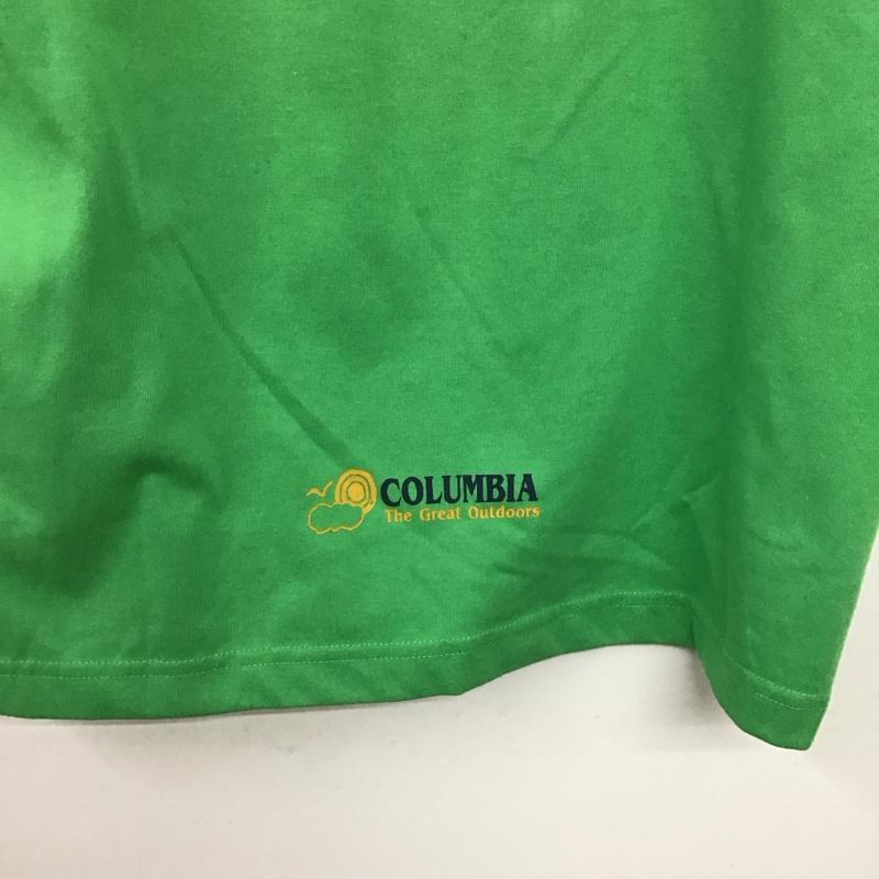 コロンビア Columbia Tシャツ 半袖 半袖カットソー プリントTシャツ クルーネックカットソー L プリント 緑 / グリーン /  メンズ USED 古着 中古 10134973