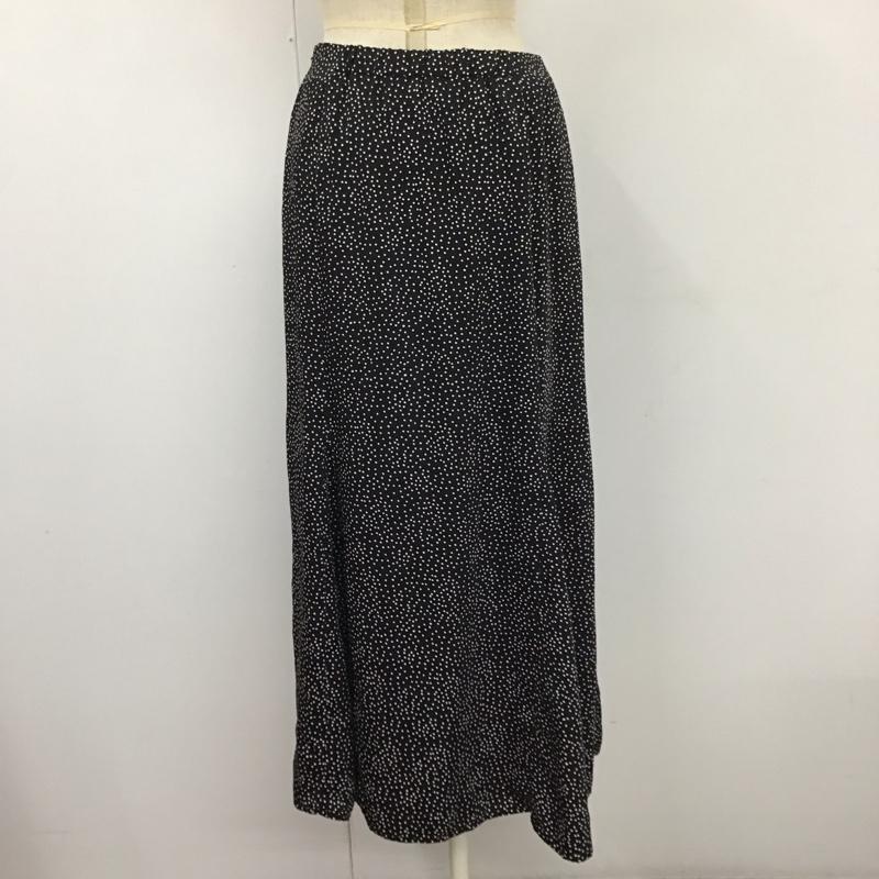 センスオブプレイスバイアーバンリサーチ SENSE OF PLACE by URBAN RESEARCH スカート ロングスカート AA25-25B108 マーメイドナロースカート ドット 黒 / ブラック / X 白 / ホワイト /  レディース USED 古着 中古 10112003