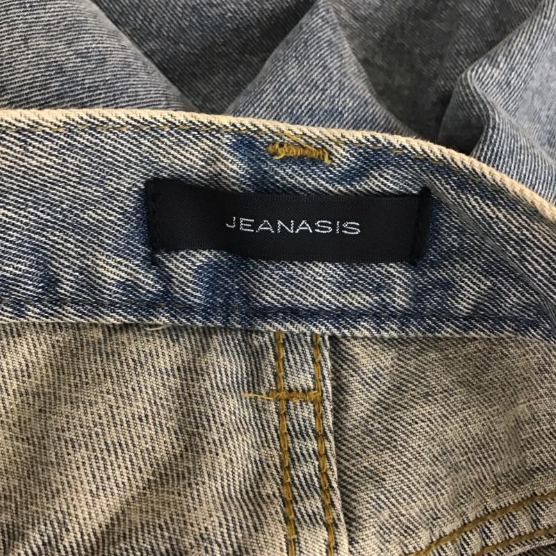 ジーナシス JEANASIS パンツ デニム、ジーンズ JS050892AA ワイドパンツ タックデニムワイドパンツ M 無地 水色 / ライトブルー /  レディース USED 古着 中古 10129774