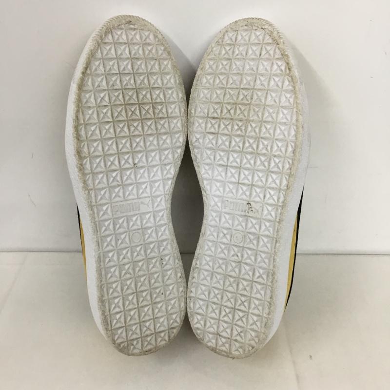 プーマ PUMA スニーカー スニーカー 361466 01 CLYDE 27cm 箱有 27.0cm ロゴ、文字 黄 / イエロー / X 黒 / ブラック /  メンズ USED 古着 中古 10131224