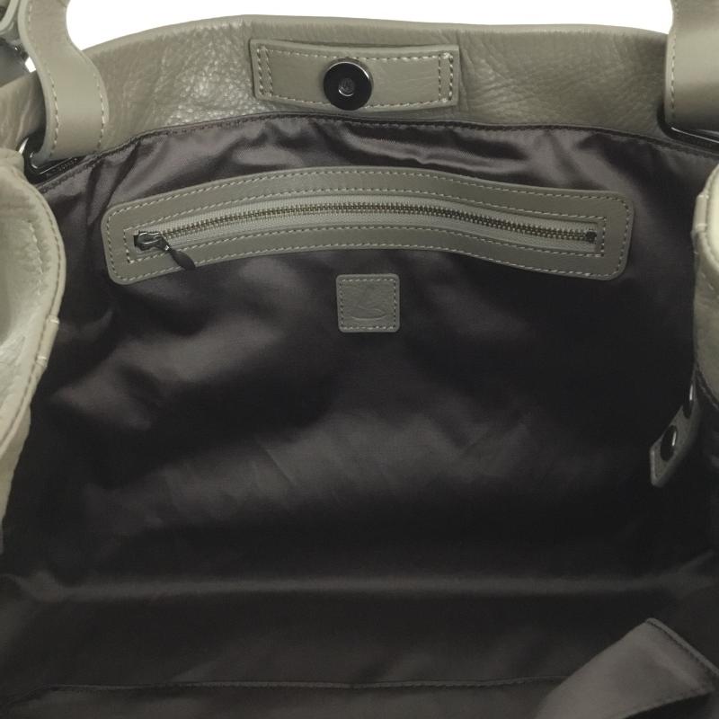ツチヤカバン 土屋鞄 ハンドバッグ ハンドバッグ CU0127 GR 無地 灰 / グレー /  レディース USED 古着 中古 10110463