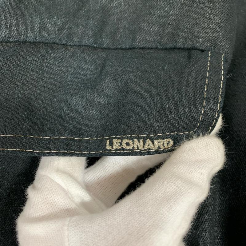 レオナール LEONARD コート コート一般 無地 X ヒョウ柄・レオパード柄 黒 / ブラック /  レディース USED 古着 中古 10031368