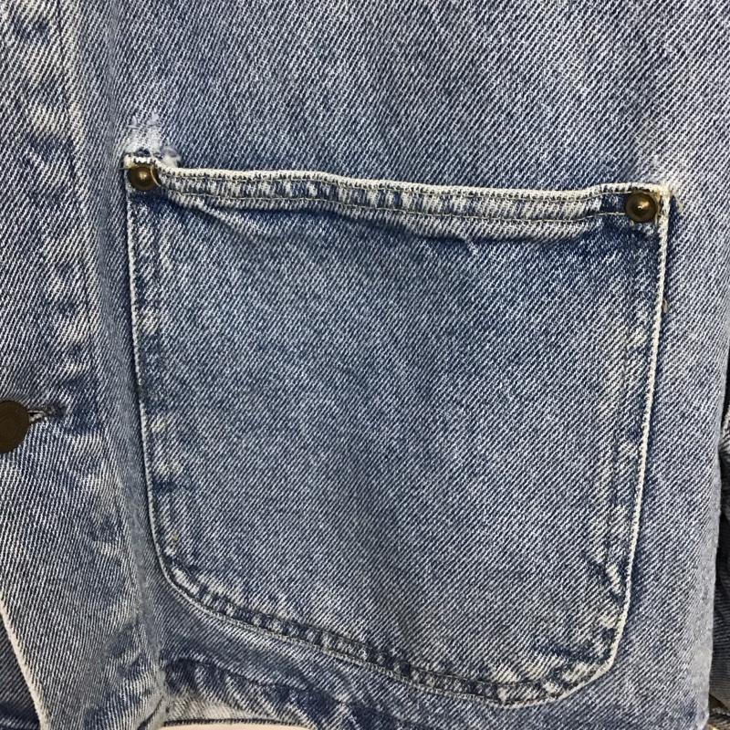 カーハート Carhartt ジャケット、上着 ジャケット、ブレザー デニムジャケット Gジャン アウター カジュアルジャケット ロゴ、文字 インディゴ / インディゴ /  メンズ USED 古着 中古 10137088