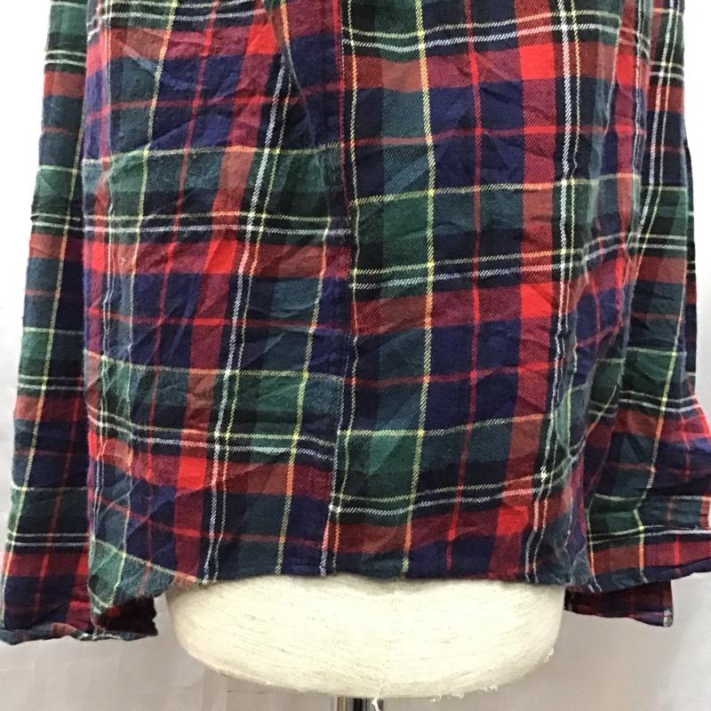 ブルックスブラザーズ BROOKS BROTHERS シャツ、ブラウス 長袖 ボタンダウン コットン M チェック 赤 / レッド / X 紺 / ネイビー / X カーキ / カーキ / X 黄 / イエロー /  メンズ USED 古着 中古 10118389