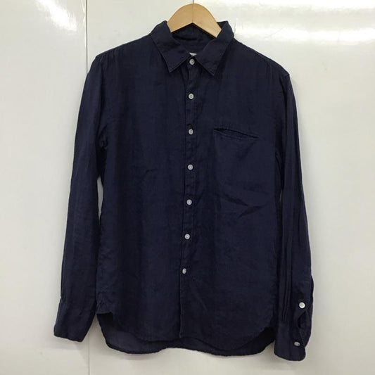 マリネロ MARINERO シャツ、ブラウス 長袖 長袖シャツ 無地シャツ カラーシャツ 1 無地 紺 / ネイビー /  メンズ USED 古着 中古 10131777