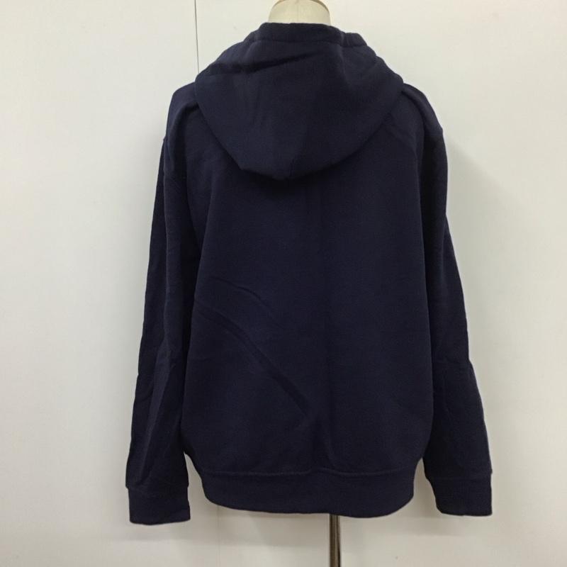 ポロラルフローレン POLO RALPH LAUREN パーカー 長袖 ジップアップパーカー 長袖パーカー フード付きパーカー XL ロゴ、文字 紺 / ネイビー /  メンズ USED 古着 中古 10110423