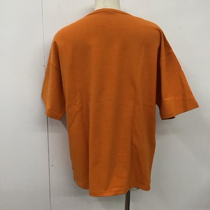ケボズ KEBOZ カットソー 半袖 半袖カットソー 半袖シャツ 無地シャツ L ロゴ、文字 橙 / オレンジ /  メンズ USED 古着 中古 10126514