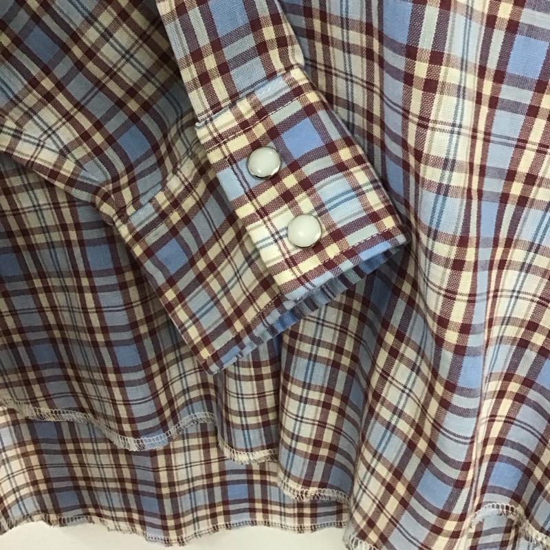 ラングラー Wrangler シャツ、ブラウス 長袖 長袖シャツ チェックシャツ カラーシャツ M チェック マルチカラー / マルチカラー /  メンズ USED 古着 中古 10146748