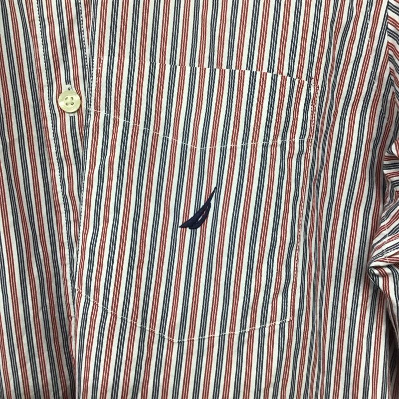 ノーティカ NAUTICA シャツ、ブラウス 長袖 長袖シャツ ストライプシャツ カラーシャツ S ストライプ マルチカラー / マルチカラー /  メンズ USED 古着 中古 10141681