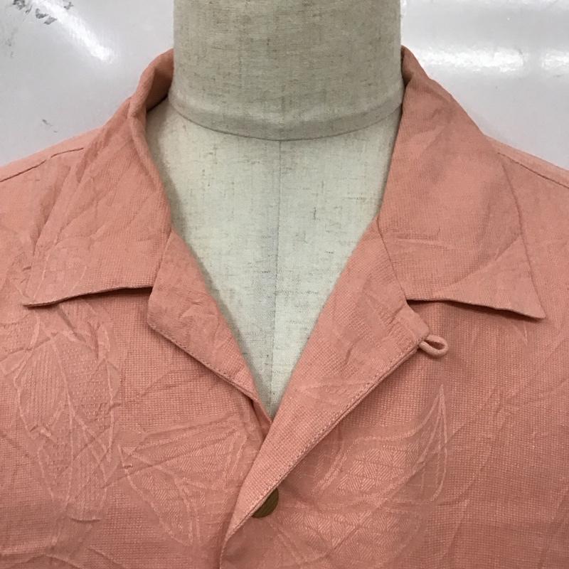 トミーバハマ Tommy Bahama シャツ、ブラウス 半袖 141-T37373 シルク 開襟シャツ オープンカラー XL 総柄 桃 / ピンク /  メンズ USED 古着 中古 10121340