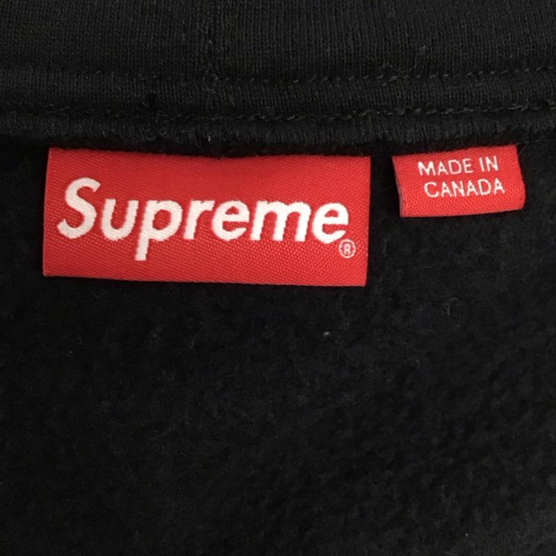 シュプリーム Supreme パーカー 長袖 2017ss 長袖パーカー ジップアップパーカー S ロゴ、文字 黒 / ブラック /  メンズ USED 古着 中古 10124267