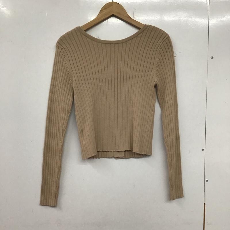 アルシーヴ archives カーディガン 長袖 FREE 無地 ベージュ / ベージュ /  レディース USED 古着 中古 10137794