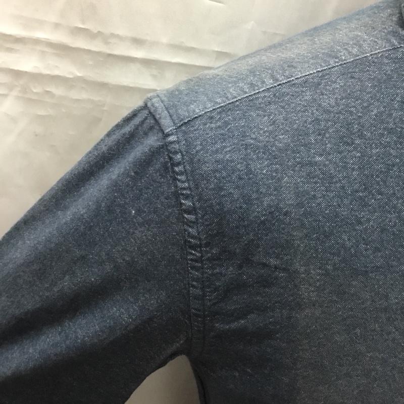 レイジブルー RAGEBLUE シャツ、ブラウス 長袖 rb020159sb カジュアルシャツ 長袖シャツ ボタンダウンシャツ M 無地 インディゴ / インディゴ /  メンズ USED 古着 中古 10108842